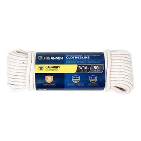 The Mibro Group Diamond Braided Cotton Clothesline 231509
